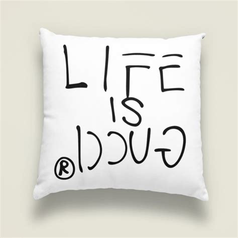 life is gucci pillow|gucci pillows for sale.